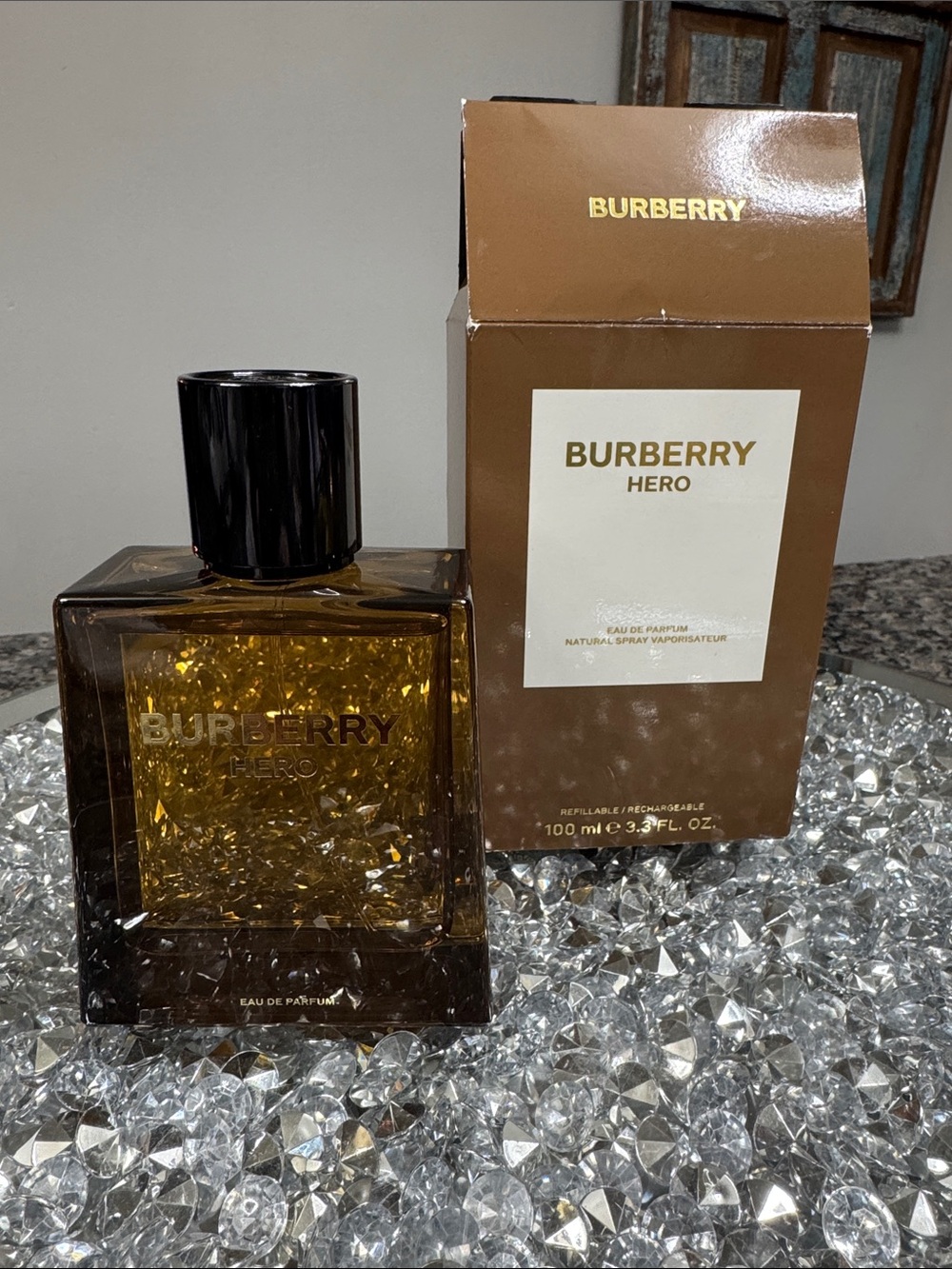 Burberry Hero Eau de Parfum – Amber Brown Bottle 3.3 fl oz